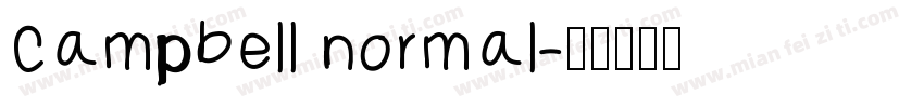 campbell normal字体转换